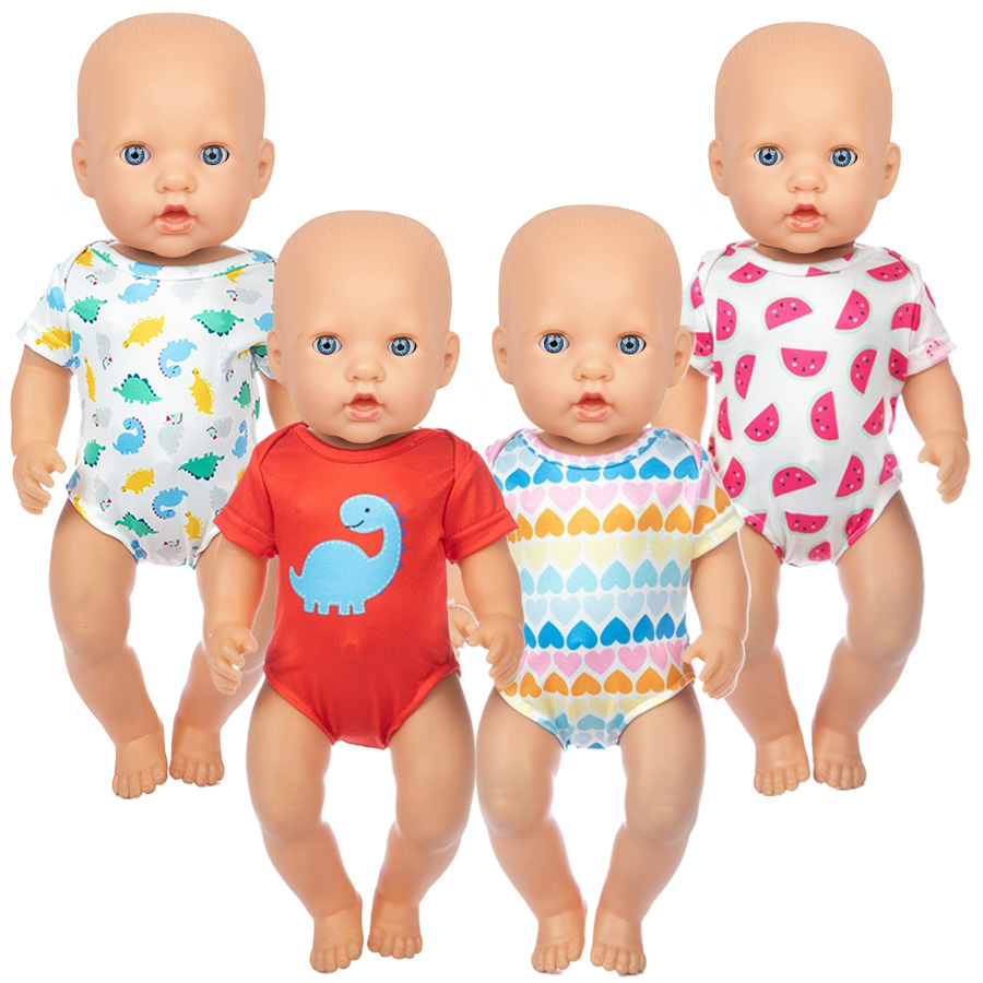 Baby Clothes - Cartoon Dinosaur Swimming Suit for 16-18Inch