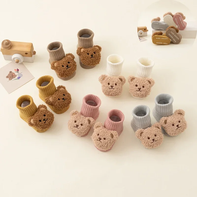 Unisex Baby Socks Non Slip - Warm Baby Sock Sweet Cartoon Toys