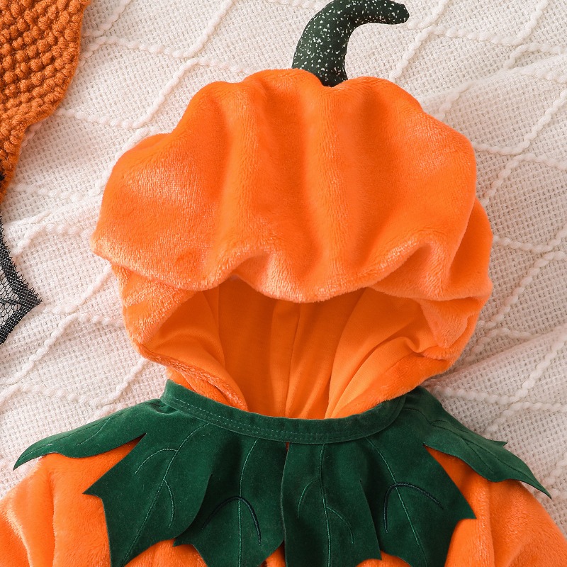 Newborn Baby Pumpkin Romper Ho - Cotton Baby Onesies Zipper review and price