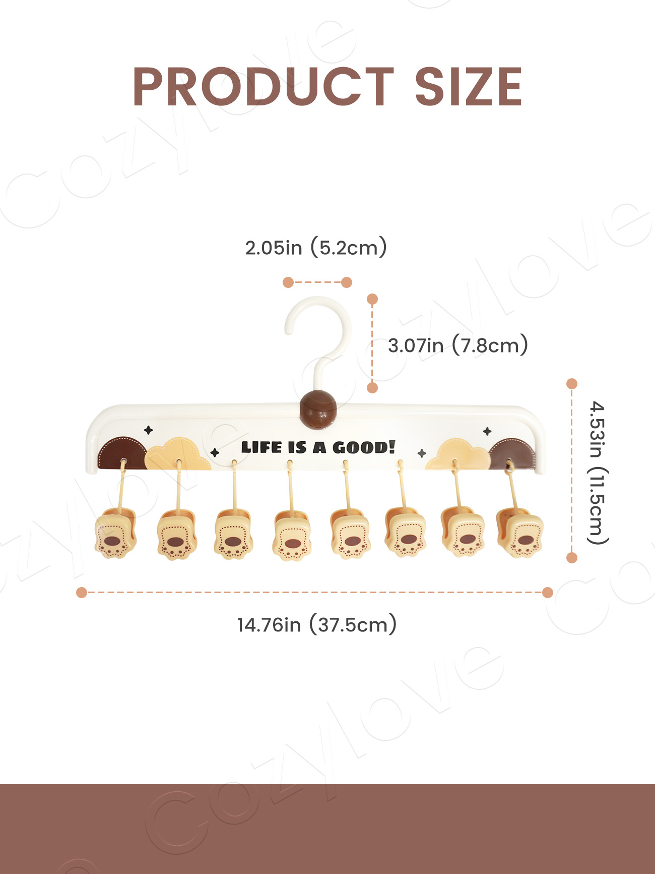 Cute 8 Clip Sock Hanger with 3 - Baby Clothes review and price