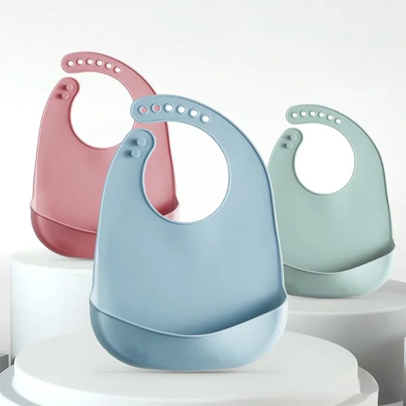 1/3pcs Baby Bib Adjustable Wat - Waterproof Baby Bibs Silicone review and price