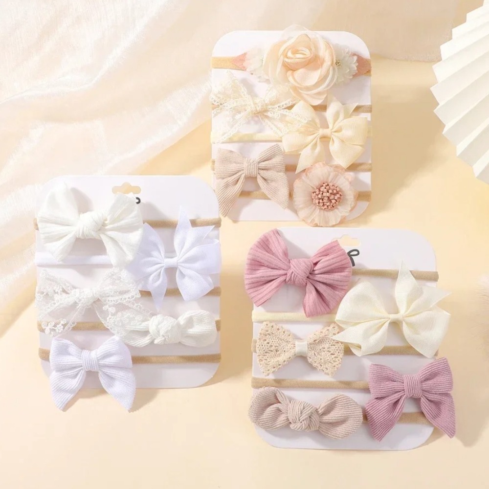 5Pcs Baby Flower Lace Bow Head - Baby Gear review and price