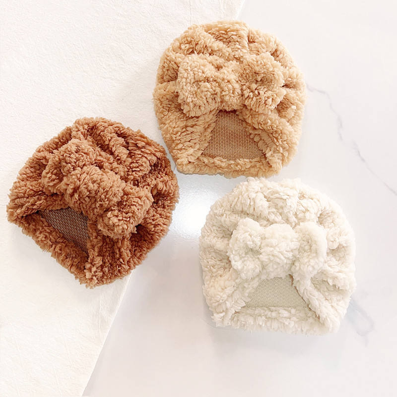 Cute Newborn Baby Knot Turban  - Infant Beanie Hat With Ears review and price