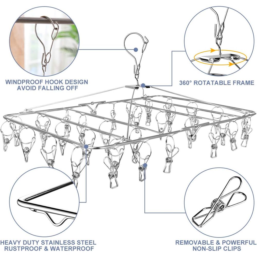 Stainless Steel 52-Clip Laundr - Baby Clothes review and price