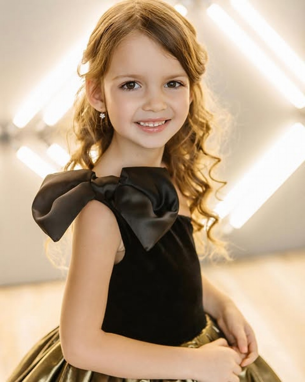 New Black And Gold Satin Flowe - Toddler Girl Tulle Party Dress review and price