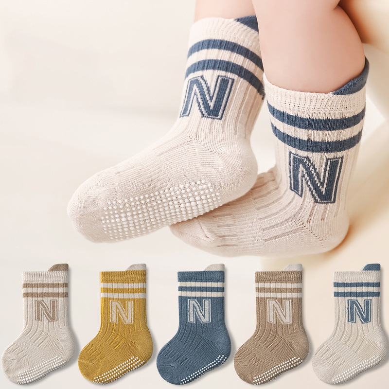 3Pairs/lot Children's Cotton L - Unisex Baby Socks Non Slip review and price